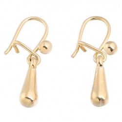 Pendientes de acero dorado para mujer