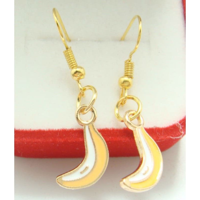 Pendientes de mujer diseñados como Plátanos