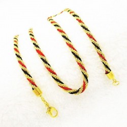 Exclusivo collar cadena de acero inoxidable para mujer en tres colores