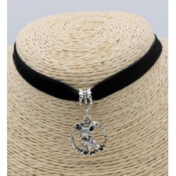 Collar cinta de terciopelo color negro