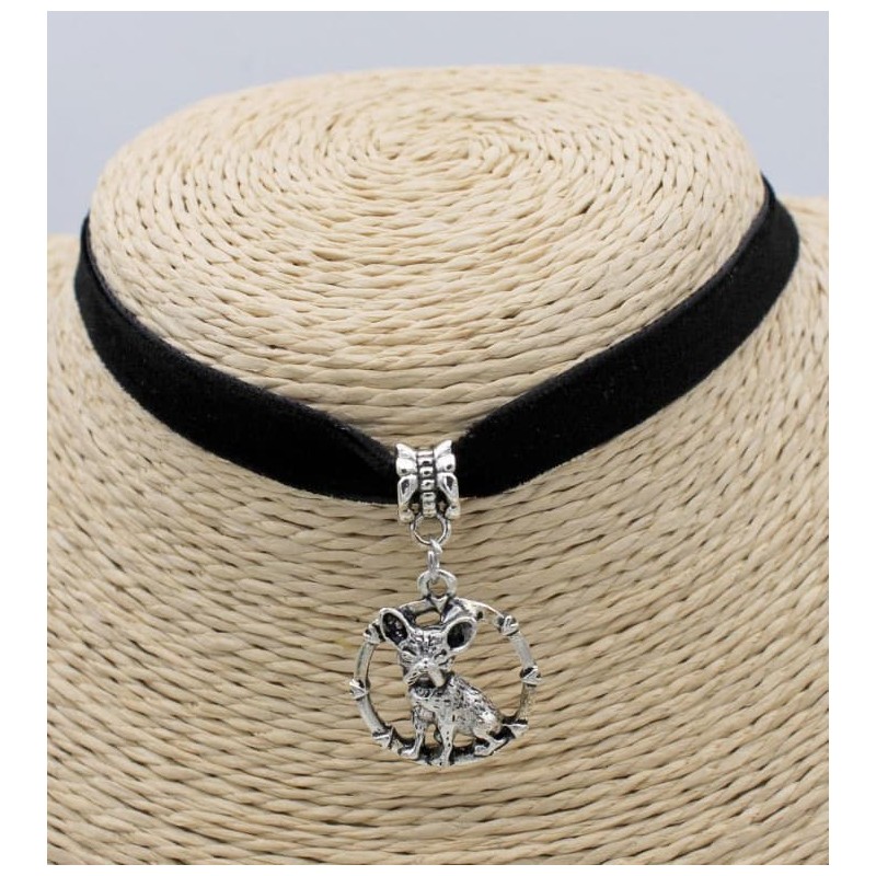 Collar cinta de terciopelo color negro