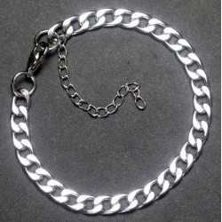 Clasica Pulsera para mujer en acero chapado en plata