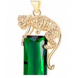 Collar con leopardo y...