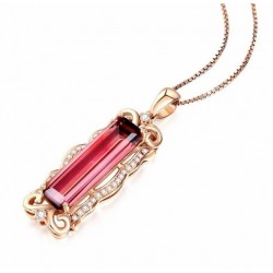 Collar acabado en oro rosa...