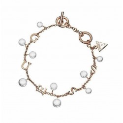 Pulsera de mujer acabado oro de 14 k linea Guess dorada