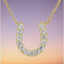 Collar con colgante herradura