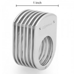 Anillo de mujer en acero quirúrgico de talla 12  marca italiana Zoppini original