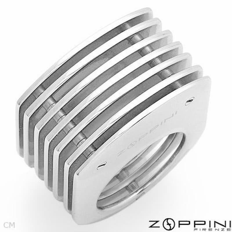 Anillo de mujer en acero quirúrgico de talla 12  marca italiana Zoppini original