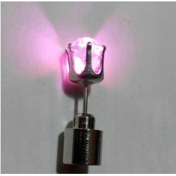 Pendiente de acero inoxidable unisex con led