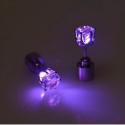 Pendiente de acero inoxidable unisex con led