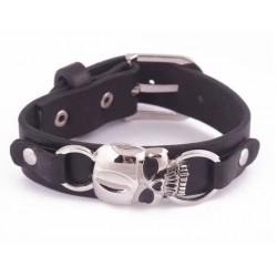 Pulsera de cuero punk