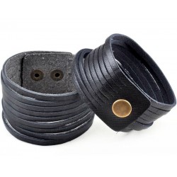 Brazalete gótico de cuero...