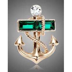 Broche con diseño ancla...