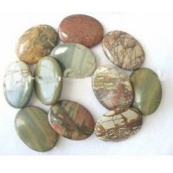 Hilo de turquesas marmoladas