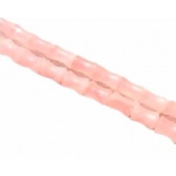 Hilo de cuarzo rosa-bambú