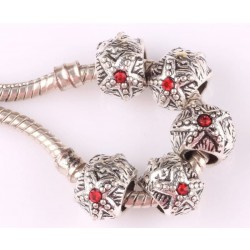 Cinco cuentas espaciadoras...