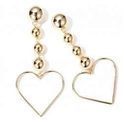 Pendientes dorados largos...