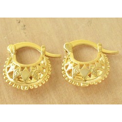 Pendientes con baño de oro...