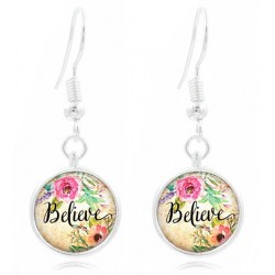 Pendientes cabujón Believe