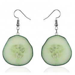 Pendientes con rodaja de...