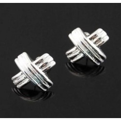 Pendientes plateados para...