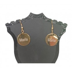 Pendientes dorados con...