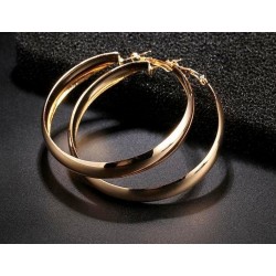 Pendientes argollas chapadas