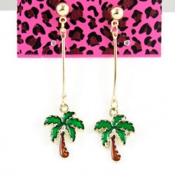 Pendientes con palmeras