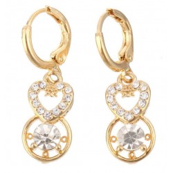 Pendientes chapados con...