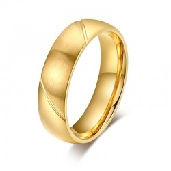 Anillo de diseño elegante para compromiso en oro chapado 18k