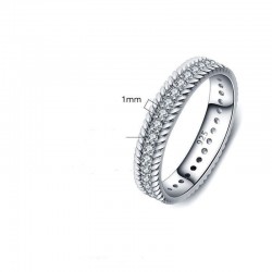 anillo sinfín de plata 925