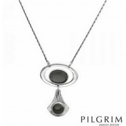 Collar de acero esmaltado con diseño de inspiración vikinga de la marca danesa Pilgrim