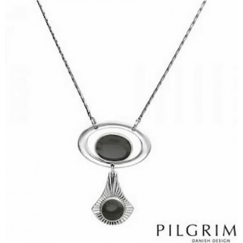 Collar de acero esmaltado con diseño de inspiración vikinga de la marca danesa Pilgrim