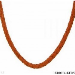 Collar largo para mujer de piel y cristales colección Kaleidoscope de Dyrberg/Kern