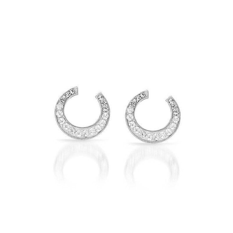 Pequeños pendientes de plata de ley 925 con diseño delicado y acabado pulido espejo.
