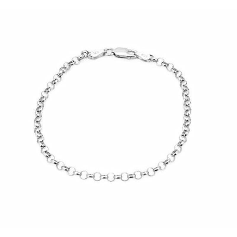 Joya versátil de plata de ley 925 ajustable para usar como pulsera de muñeca o tobillera.