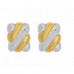 Pendientes elegantes para novia fabricados en plata de ley 925 con acabado de lujo en oro de 18 quilates.