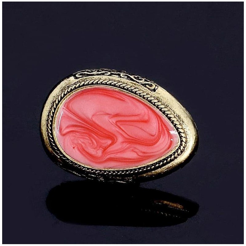 Anillo ajustable de mujer con diseño gota de agua