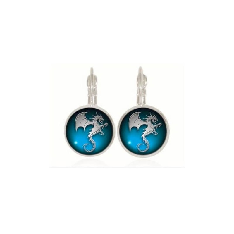 Pendientes con diseño de dragón