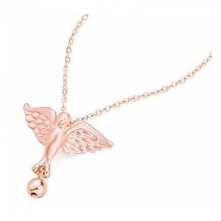 Collar mujer colgante pájaro dorado o plateado