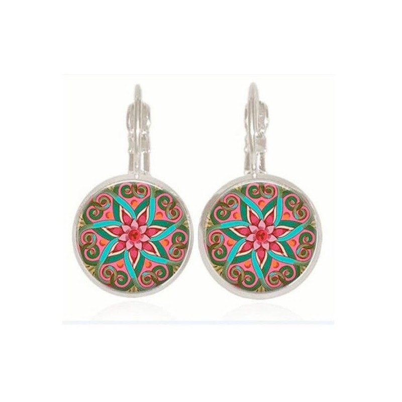 Pendientes con símbolo mandala