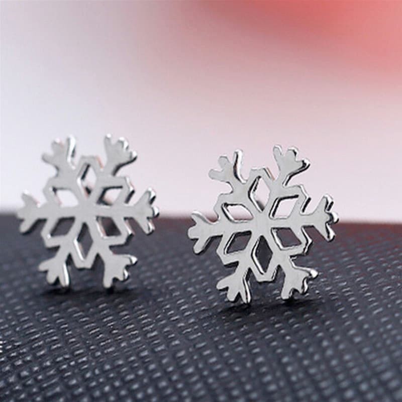 Pendientes mujer copo de nieve