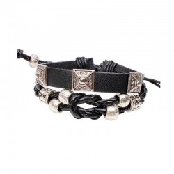 Brazalete unisex con abalorios