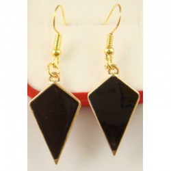Pendientes esmaltados con forma de romboide
