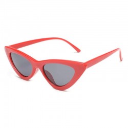 Gafas de sol para mujer estilo ojo de gato, montura negra de diseño retro, lentes oscuras con protección UV