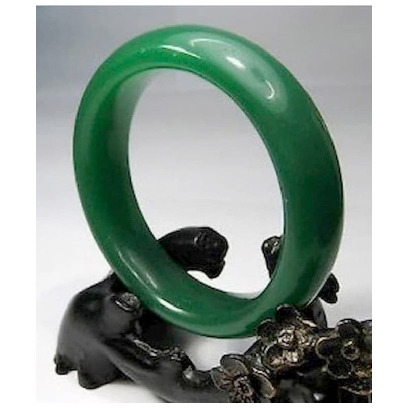 Pulsera de bolas de jade verde oscuro reconstituido, joyería con piedras naturales para mujer.