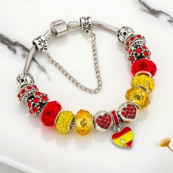 Pulsera con abalorios de...