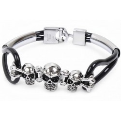 Pulsera trío de calaveras