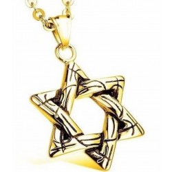 collar-joyeria-hebrea-estrella-david-acero-oro-18k