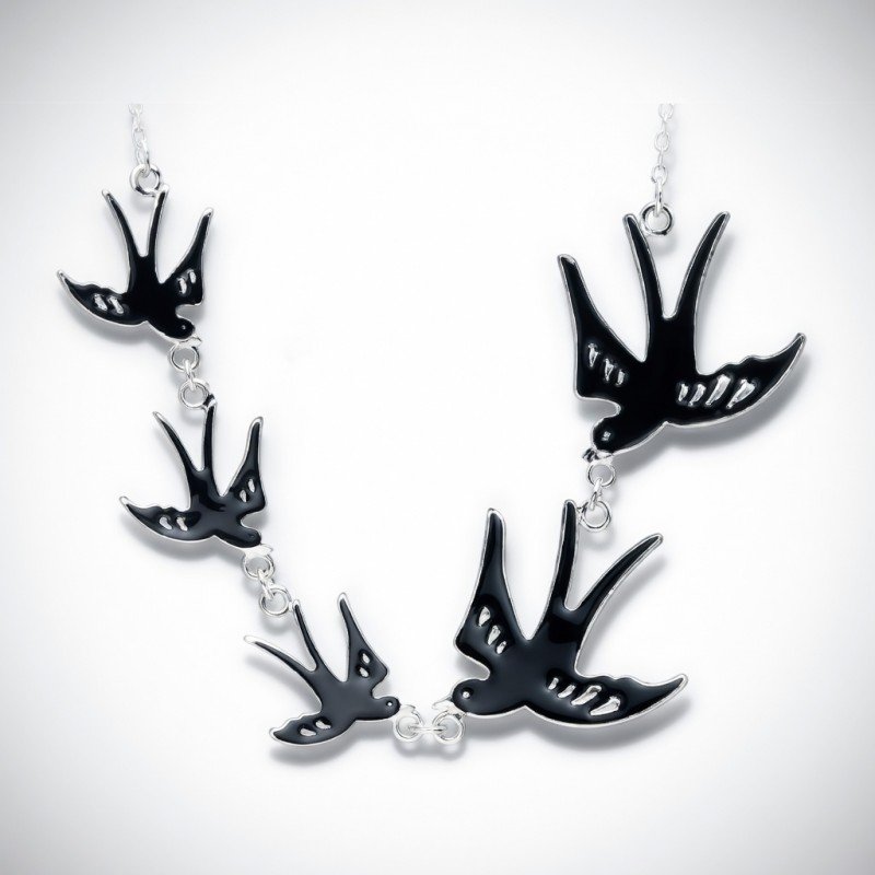 collar de pajaros golondrina